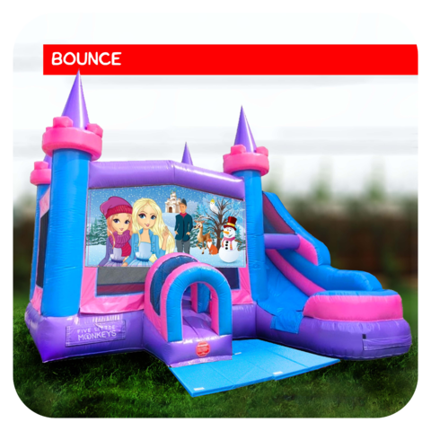 Frozen Bounce House & Slide Combo