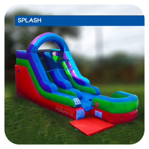 Galactic Splash 13'H Inflatable Water Slide