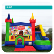 Birthday Party Slide & Bounce House Combo (Dry)