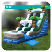 Palm Island 16'H Inflatable Slide (Dry)