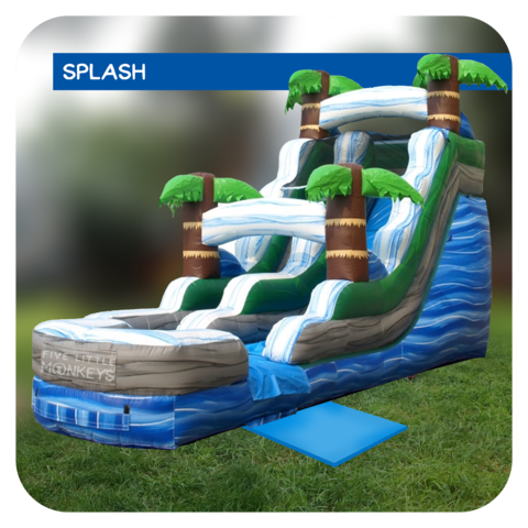 Palm Beach 16'H Inflatable Water Slide