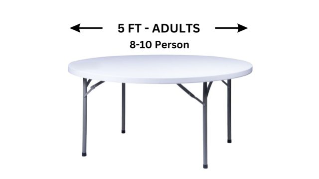 5' Round Folding Table (plastic) 5' Round Folding Table (plastic)