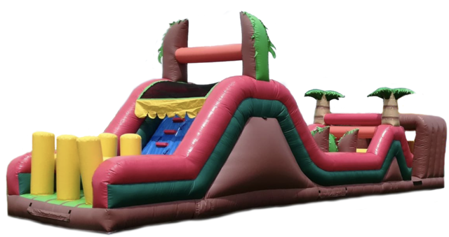 35' Tropical Rapids Obstacle Course 35' Tropical Rapids Obstacle Course