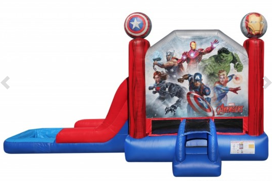 Marvel Avengers Combo with wet/dry slide and pool Marvel Avengers Combo with wet/dry slide and pool