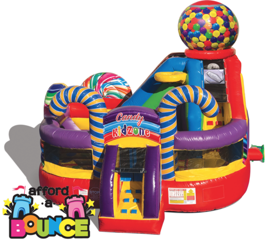 Candy Kidzone 4-in-1 Combo with Wet/Dry Slide Candy Kidzone 4-in-1 Combo with Wet/Dry Slide