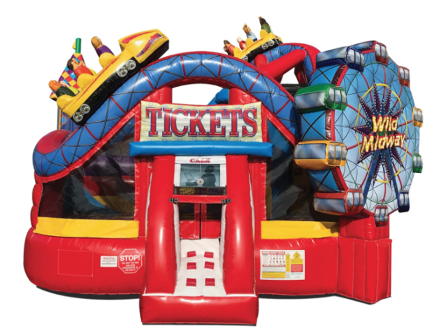 Crazy Carnival 4-in-1 Combo with Wet/Dry Slide Crazy Carnival 4-in-1 Combo with Wet/Dry Slide