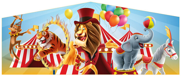 Theme Banner- Circus Party *Size Large (BANNER ONLY) Theme Banner- Circus Party *Size Large (BANNER ONLY)