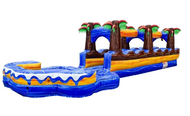 Desert Trip Single Lane Slip and Slide w/ Pool Desert Trip Single Lane Slip and Slide w/ Pool