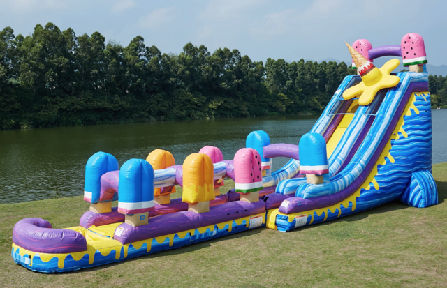 I-Scream 24ft Jumbo Water Slide w/ Slip and Slide I-Scream 24ft Jumbo Water Slide w/ Slip and Slide