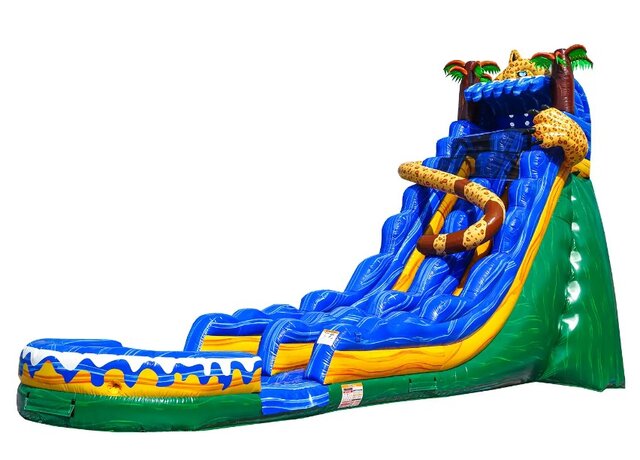 Jungle Jaguar 19ft Water Slide w/ Pool Jungle Jaguar 19ft Water Slide w/ Pool