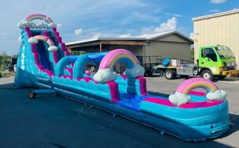 Perfectly Imperfect 19ft Water Slide w/ Slip and Slide Perfectly Imperfect 19ft Water Slide w/ Slip and Slide