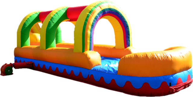 Rainbow Single Lane Slip and Slide w/ Pool Rainbow Single Lane Slip and Slide w/ Pool