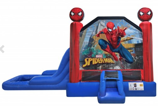 Spiderman Combo with wet/dry slide and pool Spiderman Combo with wet/dry slide and pool