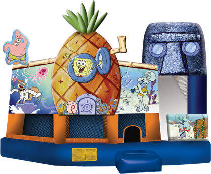 Spongebob 3D 5-in-1 Combo with Wet/Dry Slide Spongebob 3D 5-in-1 Combo with Wet/Dry Slide