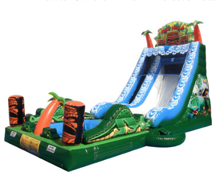 Tiki Falls 18 ft Water Slide w/ Pool, New! Tiki Falls 18 ft Water Slide w/ Pool, New!