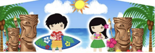 Theme Banner- Tiki Luau *Size MEDIUM (BANNER ONLY) NEW! Theme Banner- Tiki Luau *Size MEDIUM (BANNER ONLY) NEW!