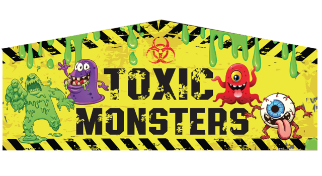 Theme Banner- Toxic Monsters *Size Large (BANNER ONLY) Theme Banner- Toxic Monsters *Size Large (BANNER ONLY)