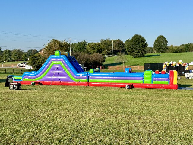 64ft Multi Color Obstacle Course 64ft Multi Color Obstacle Course