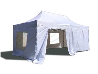 Canopy Tent Sidewalls - Set of 4 Walls with Windows and a Roll-Up Door