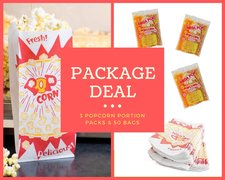 Popcorn Package - 3 portion packs and 50 bags