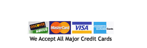 all credit cards accepted and paypal