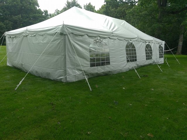 20x40 Pole Tent With 1-3 Sidewalls