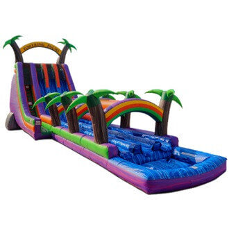 27' Tsunami Falls Triple Lane Water Slide W/Slip-n-Slide Ending 27' Tsunami Falls Triple Lane Water Slide W/Slip-n-Slide Ending