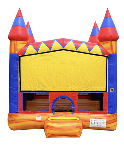 13ft x 13ft Orange Swirl Bounce House 13ft x 13ft Orange Swirl Bounce House
