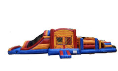 13x39 dual lane bounce house obstacle course 