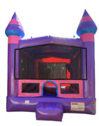 Purple Marble Bounce HouseL 13ft x W 13ft x H 15ft Basketball hoop Inside 🏀 