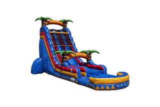 24ft Baja Blast Dual Lane Waterslide