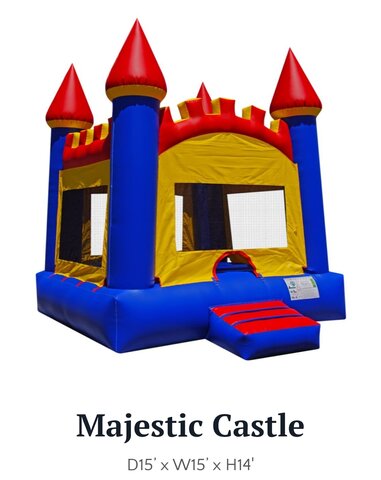 15x15 Castle Bounce House