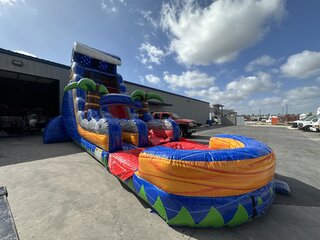 22ft Tsunami Water Slide With Pool