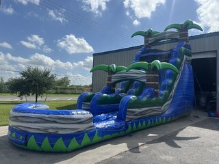18ft Blue Paradise Water Slide With Pool