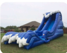 20ft Wave Water Slide with Large Pool