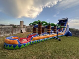 60ft Long Fireblast Water Slide with Slip and Slide