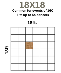 18 x 18 Maple Wood Dance Floor 18 x 18 Maple Wood Dance Floor
