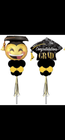 Graduation yard balloon column