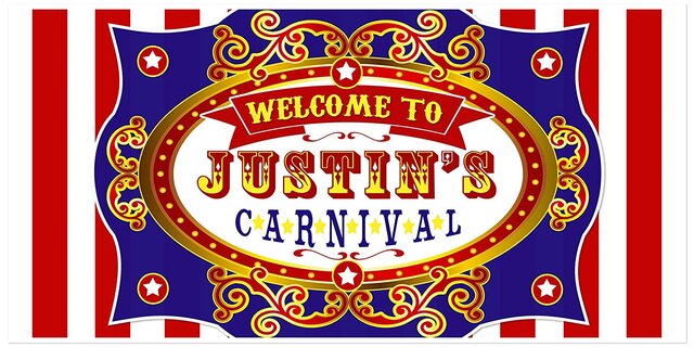  custom carnival circus banner  5x5