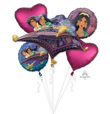 Aladdin Mylar Balloon Bouquet