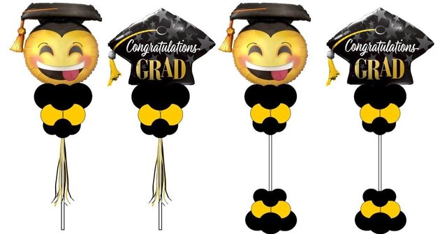 Graduation yard balloon columns