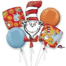 Cat in the Hat Balloon Bouquet