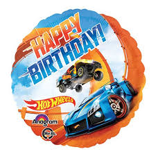 Hot Wheels Happy Birthday Mylar Balloon