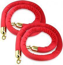 red velvet rope gold hooks