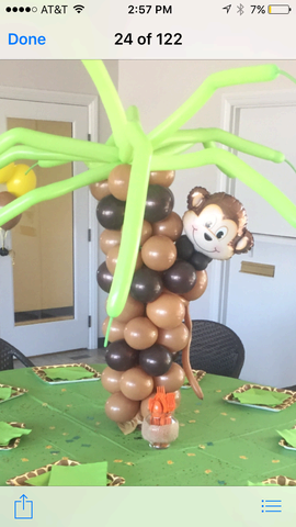 Monkey Tree   Balloon Centerpieces