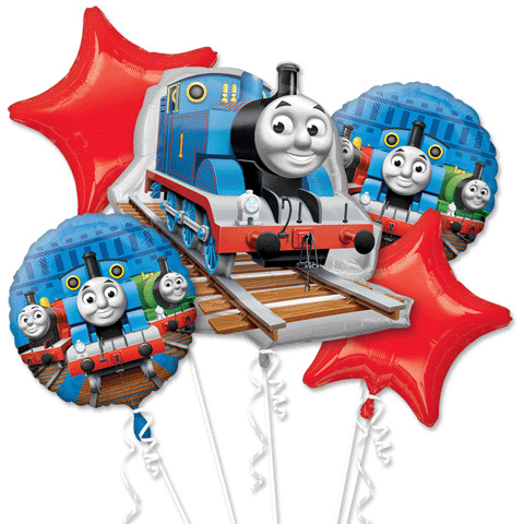 Thomas the Train Mylar Balloon Bouquet