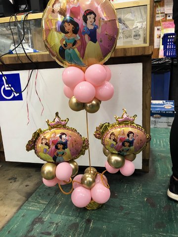 Princess Balloon Centerpieces