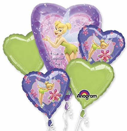 Tinker Bell Mylar Balloon Bouquet