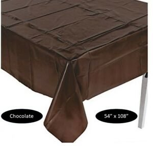Brown Plastic Table Cover