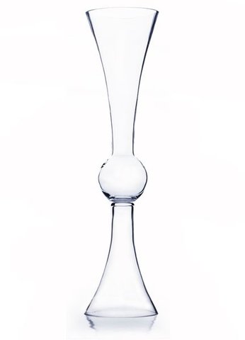 Clear Trumpet Vase